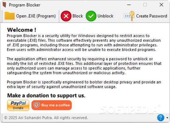 Program Blocker Screenshot