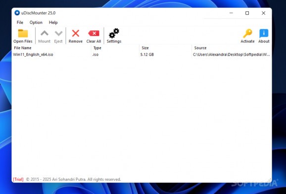 uDiscMounter Screenshot