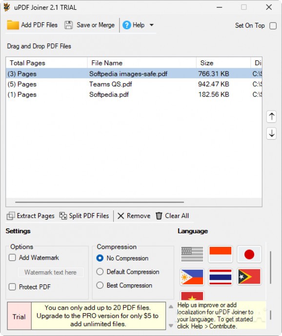 uPDF Joiner Screenshot